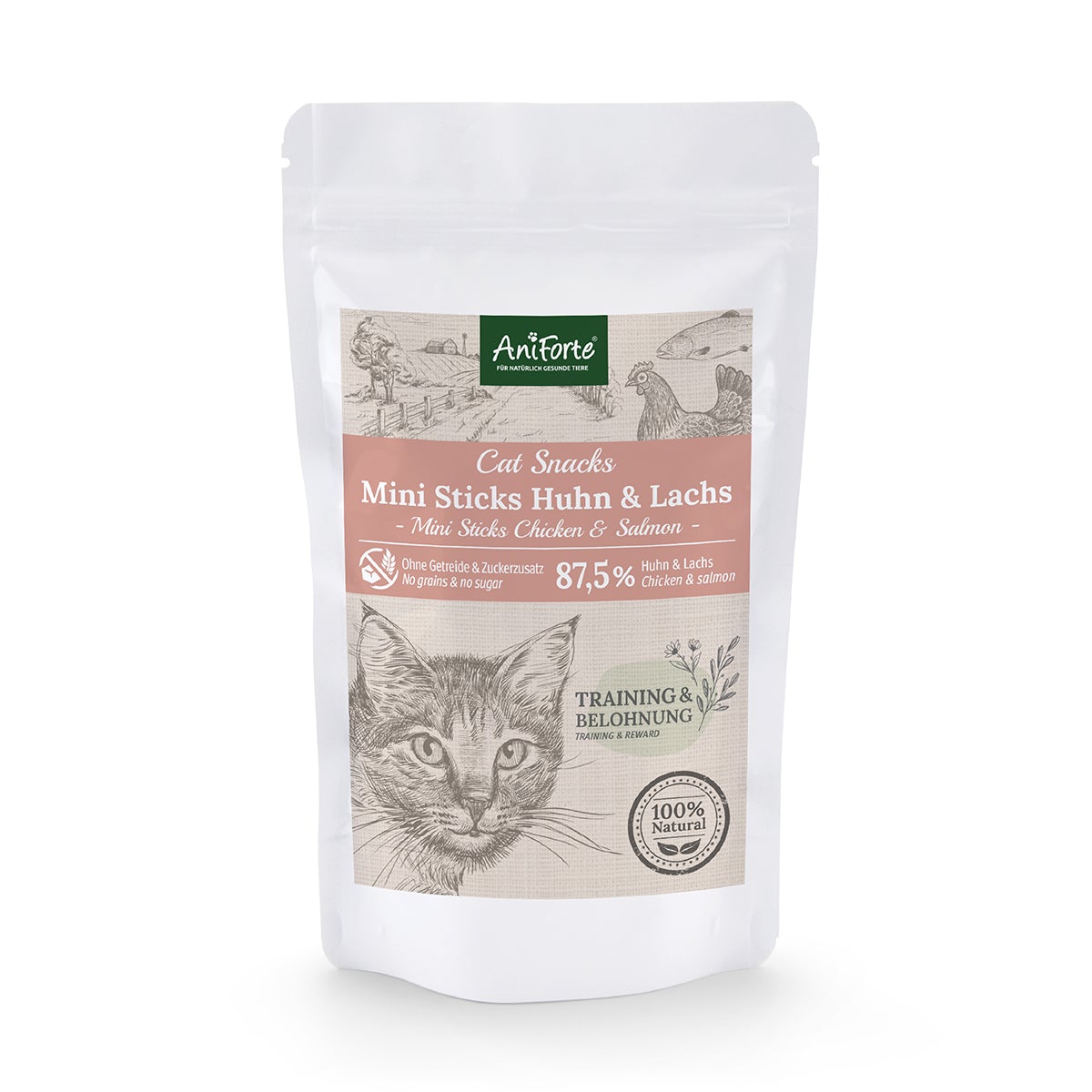 Katzen Snacks Huhn & Lachs - AniForte