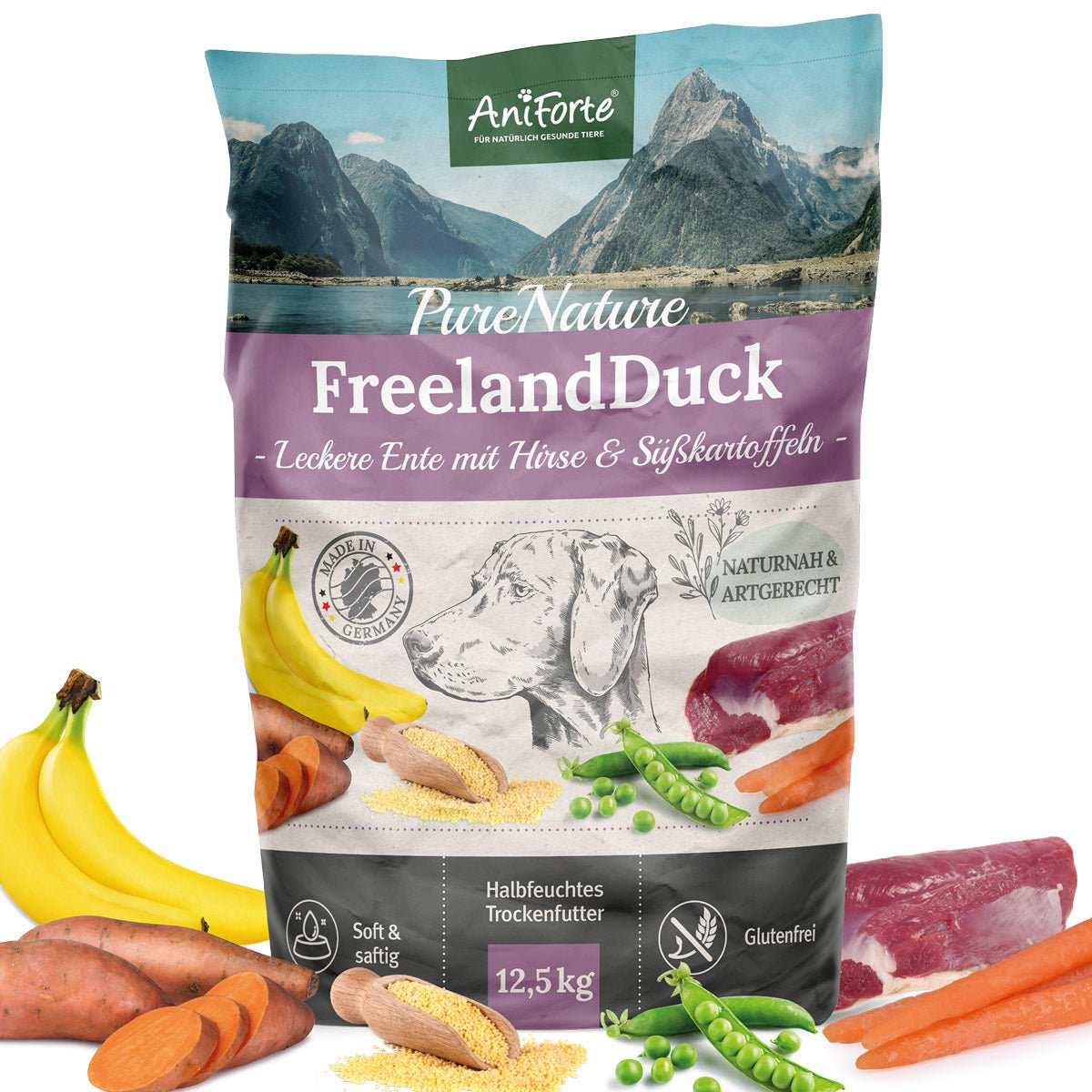 Trockenfutter FreelandDuck – Leckere Ente mit Hirse - AniForte